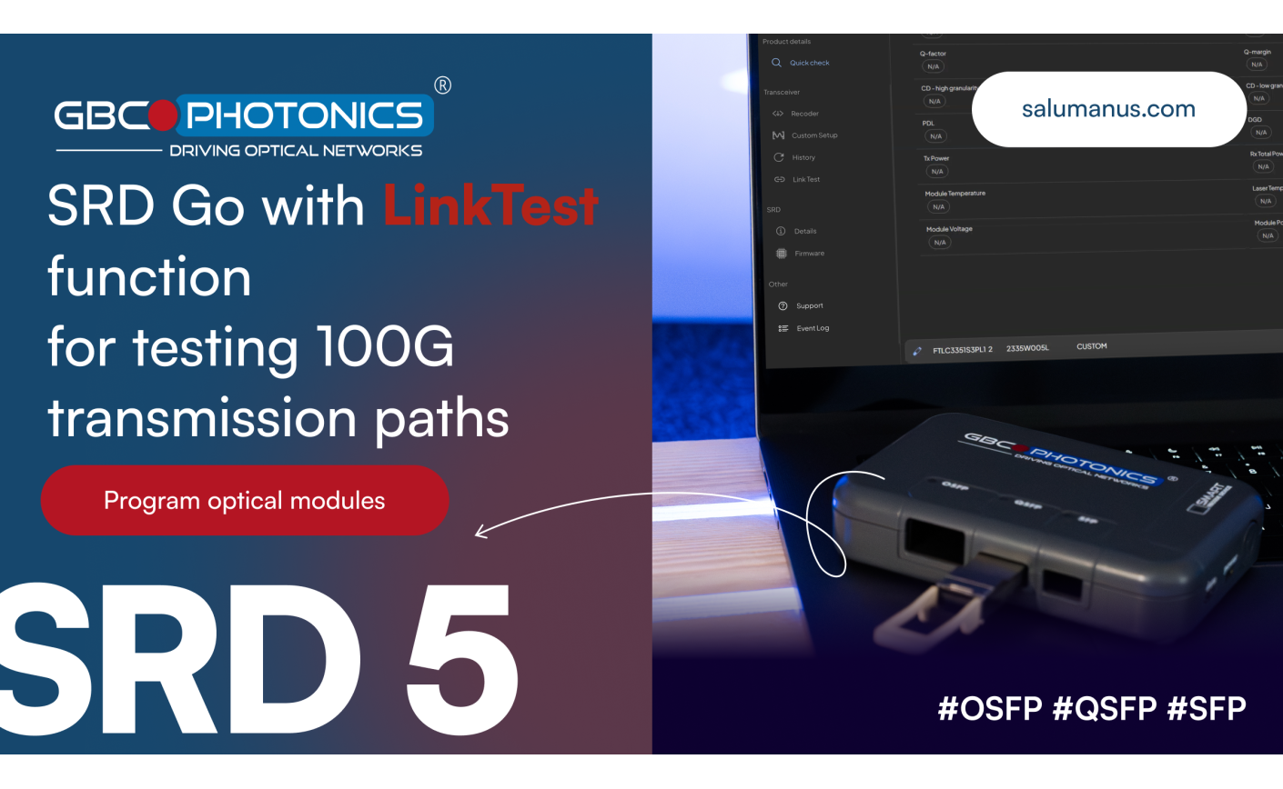 SRD Go with LinkTest – simpler 100G testing